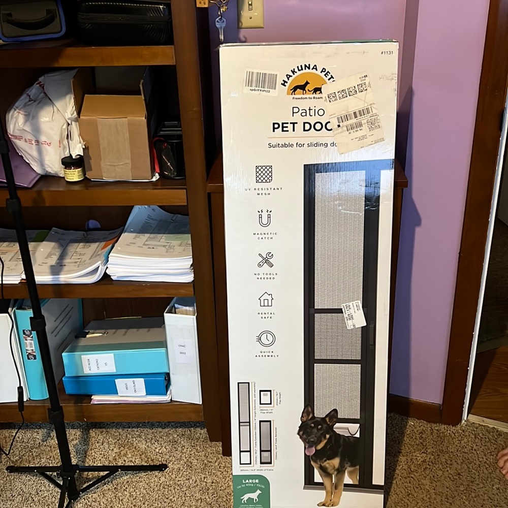 Patio Pet door for large dogs